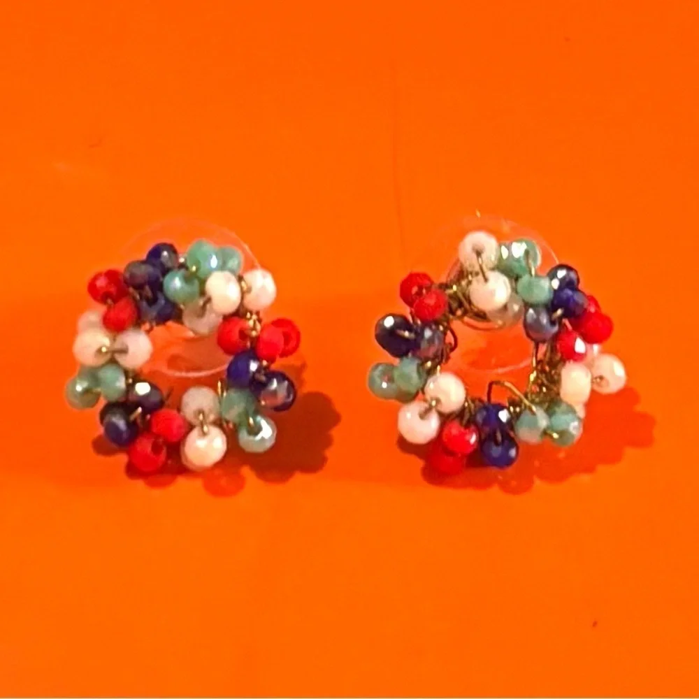 Fashion jewelry multicolors beaded earrings